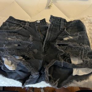 Levi denim shorts high wasted